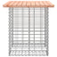 havebord gabiondesign 100x70x72 cm massivt træ Douglas