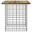 havebord gabiondesign 100x70x72 cm imprægneret fyrretræ