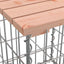 havebord gabiondesign 100x102x72 cm massivt træ Douglas