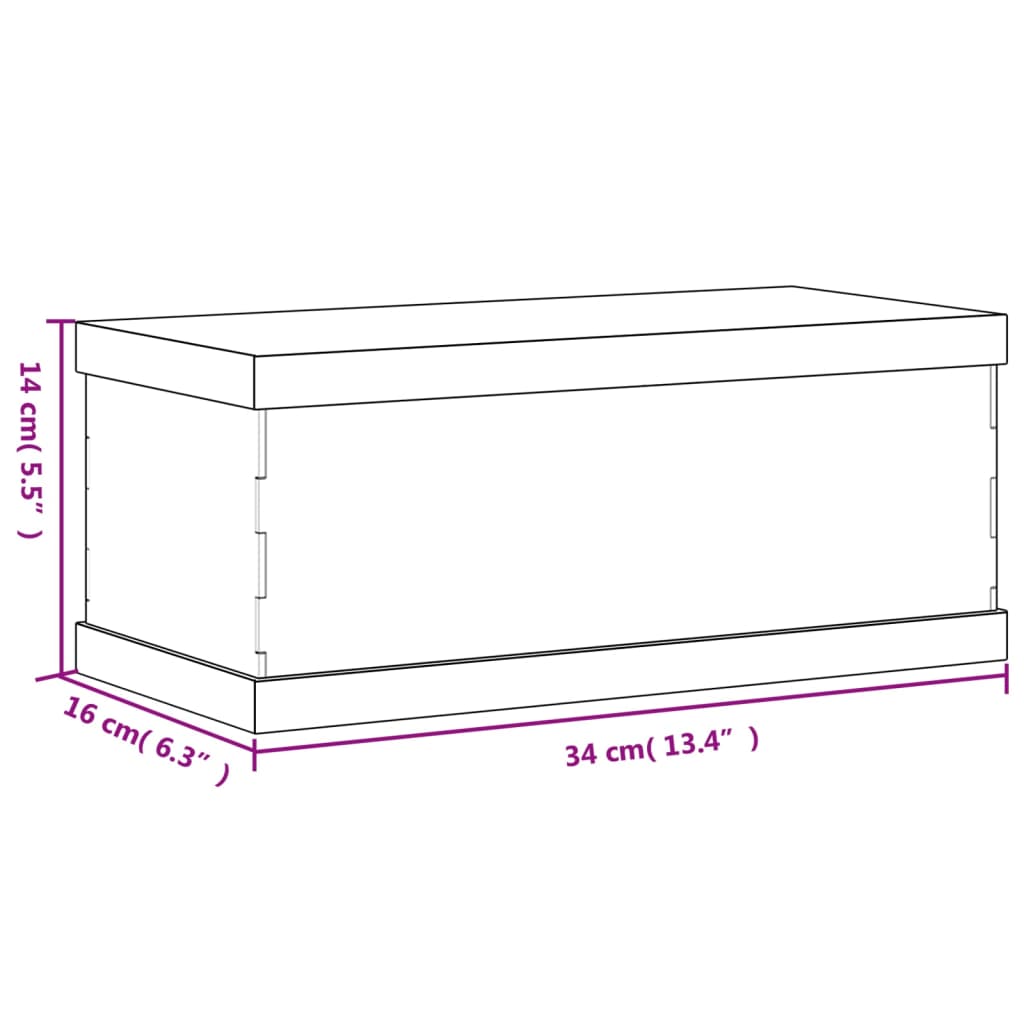 montre 34x16x14 cm akryl transparent