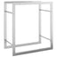 brændestativ 50x28x56 cm rustfrit stål