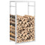 brændestativ 50x28x94 cm rustfrit stål