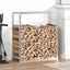 brændestativ 80x28x86 cm rustfrit stål