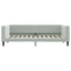 daybed med udtræk 100x200 cm velour lysegrå