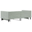 daybed med udtræk 90x190 cm velour lysegrå