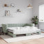daybed med udtræk 90x190 cm velour lysegrå
