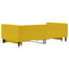daybed med udtræk og skuffer 100x200 cm velour gul