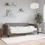 daybed med madras 100x200 cm stof gråbrun