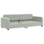 daybed med udtræk 80x200 cm velour lysegrå