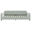 daybed med udtræk 80x200 cm velour lysegrå