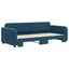 daybed med udtræk 90x200 cm velour blå