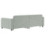 daybed med udtræk 90x200 cm velour lysegrå