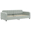 daybed med udtræk 90x200 cm velour lysegrå