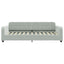 daybed med udtræk 90x200 cm velour lysegrå