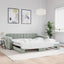 daybed med udtræk 100x200 cm velour lysegrå