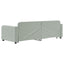 daybed med udtræk og skuffer 80x200 cm velour lysegrå