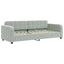 daybed med udtræk og skuffer 80x200 cm velour lysegrå