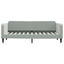 daybed med udtræk og skuffer 80x200 cm velour lysegrå