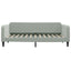 daybed med udtræk og skuffer 100x200 cm velour lysegrå