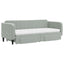 daybed med udtræk og skuffer 80x200 cm velour lysegrå