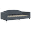 daybed med udtræk og madras 100x200 cm velour mørkegrå
