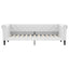 daybed med madras 90x200 cm kunstlæder hvid