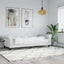 daybed med madras 90x200 cm kunstlæder hvid