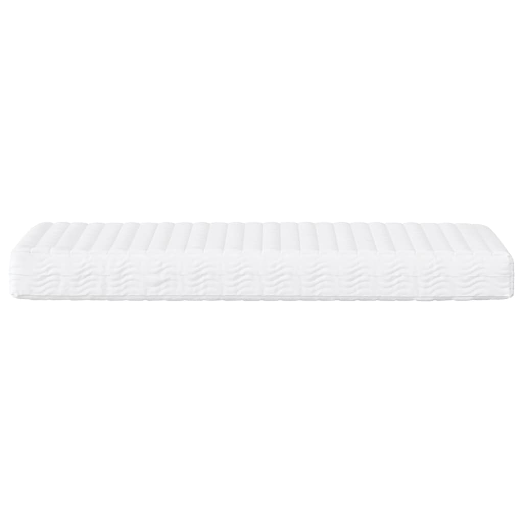 daybed med madras 90x200 cm kunstlæder cremefarvet