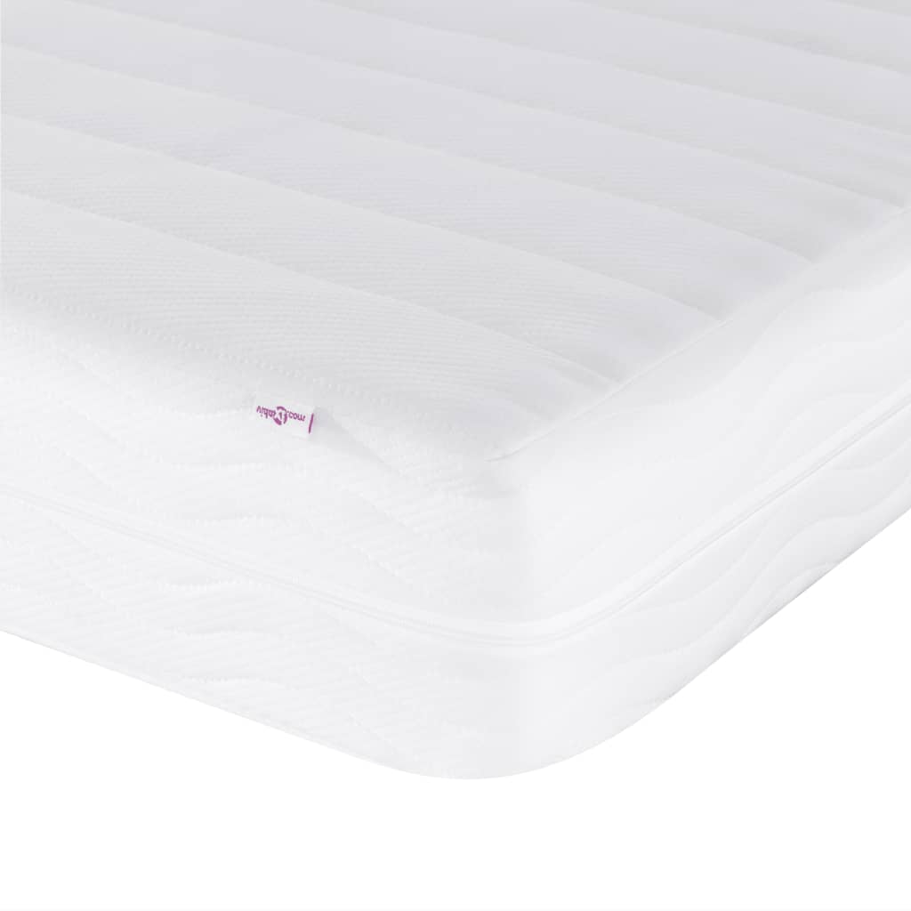 daybed med madras 90x200 cm kunstlæder cremefarvet