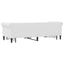daybed med udtræk 90x200 cm kunstlæder hvid