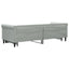 daybed med udtræk 80x200 cm velour lysegrå
