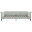 daybed med udtræk 80x200 cm velour lysegrå