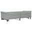 daybed med udtræk 90x200 cm velour lysegrå
