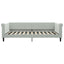 daybed med udtræk 100x200 cm velour lysegrå