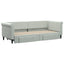 daybed med udtræk og skuffer 80x200 cm velour lysegrå