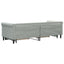 daybed med udtræk og skuffer 80x200 cm velour lysegrå