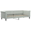 daybed med udtræk og skuffer 80x200 cm velour lysegrå