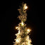kunstigt juletræ med sne 50 LED'er 120 cm pop op-funktion