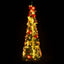 kunstigt juletræ med 150 LED'er 180 cm pop op-funktion grøn