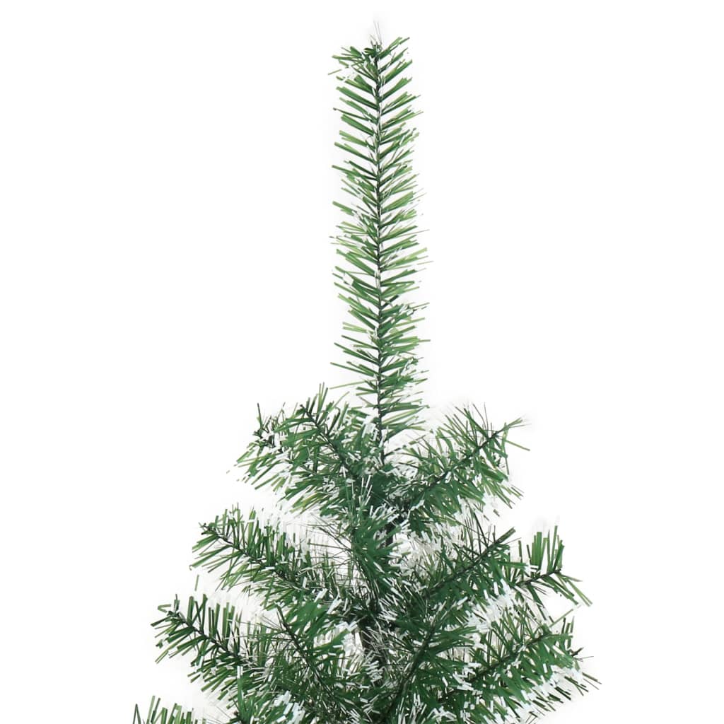 kunstigt juletræ med sne 150 cm grøn