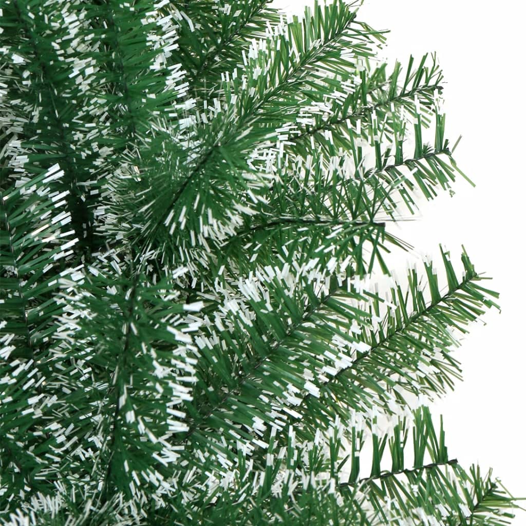 kunstigt juletræ med sne 150 cm grøn