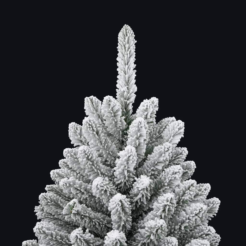 kunstigt juletræ med sne 120 cm hængslet
