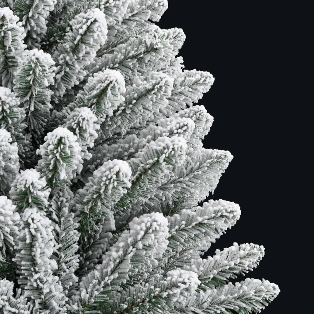 kunstigt juletræ med sne 150 cm hængslet