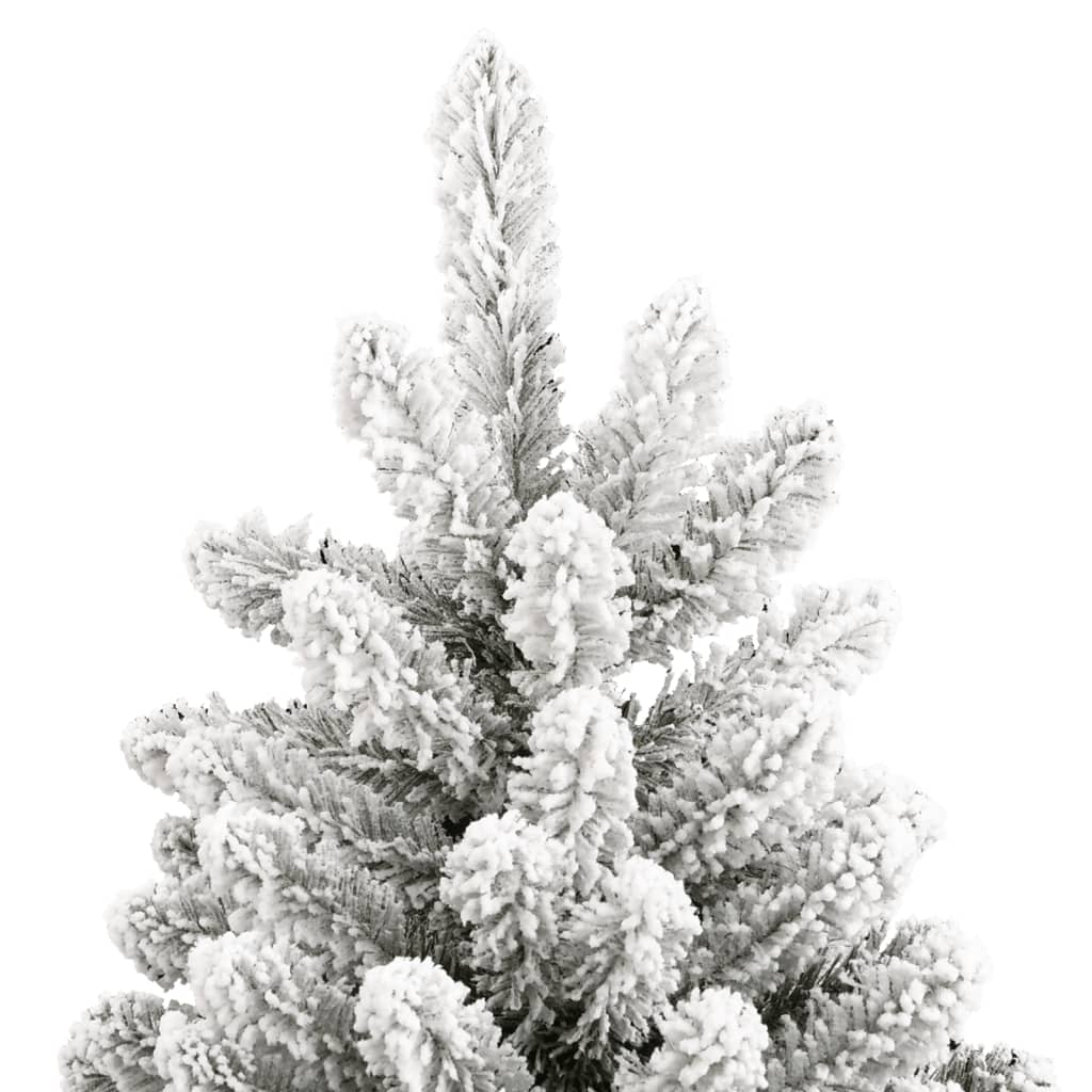 kunstigt juletræ med sne 180 cm hængslet