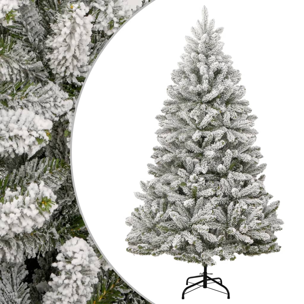 kunstigt juletræ med sne 270 cm hængslet
