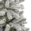 kunstigt juletræ med sne 270 cm hængslet