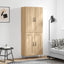 højskab 69,5x34x180 cm konstrueret træ sonoma-eg