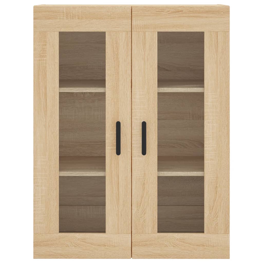 højskab 69,5x34x180 cm konstrueret træ sonoma-eg