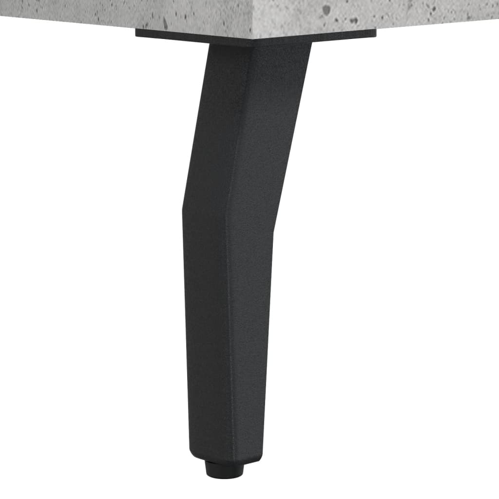 højskab 69,5x34x180 cm konstrueret træ betongrå