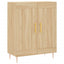 højskab 69,5x34x180 cm konstrueret træ sonoma-eg